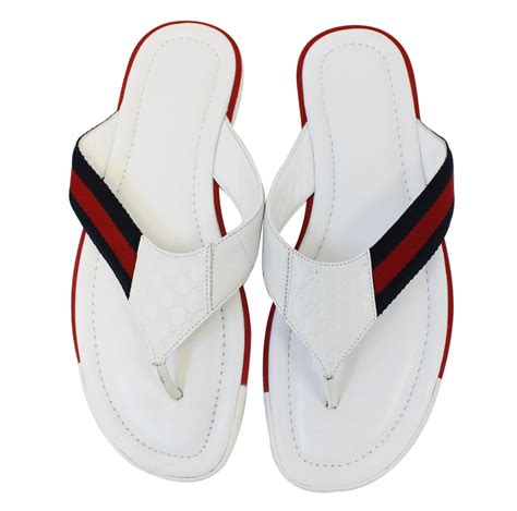 white gucci flip flops replica